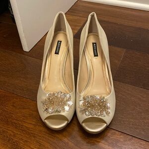 Gold heels size 8